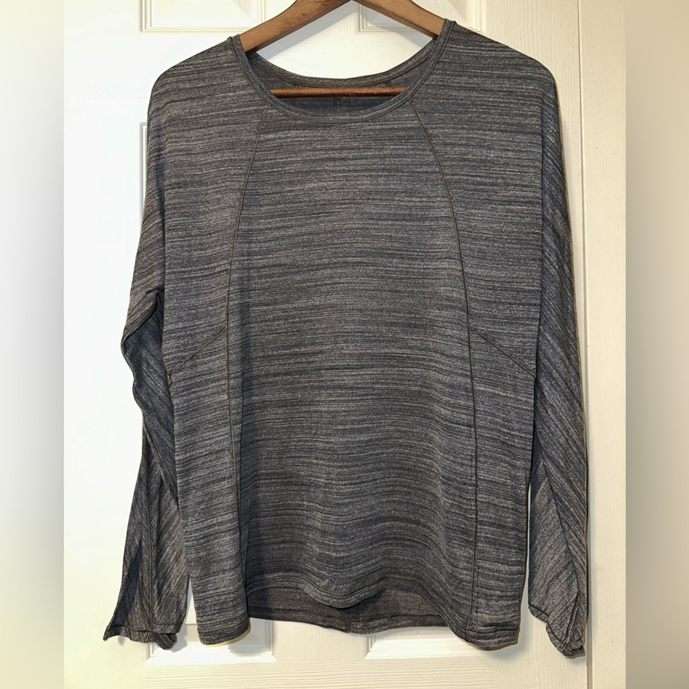 Lululemon Set To Sweat Long Sleeve Running Tee Grey Heather Size 4